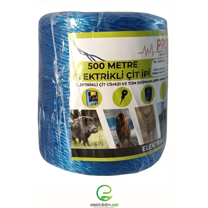 Elektriklim Krom Çit Teli Misina İp (500 mt)