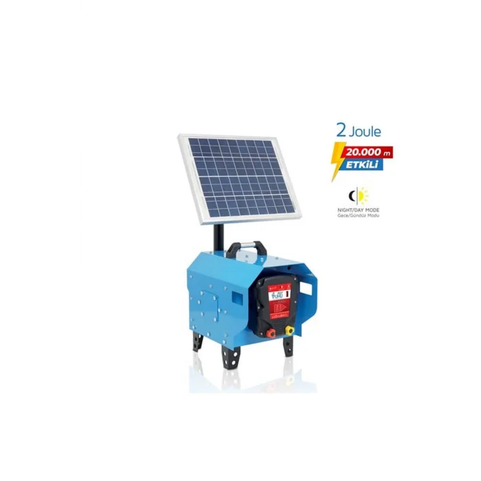 Güneş Enerjili Puhu Compact Elektrikli Çit Cihazı (20 W) (2 Joule = 20.000 m)