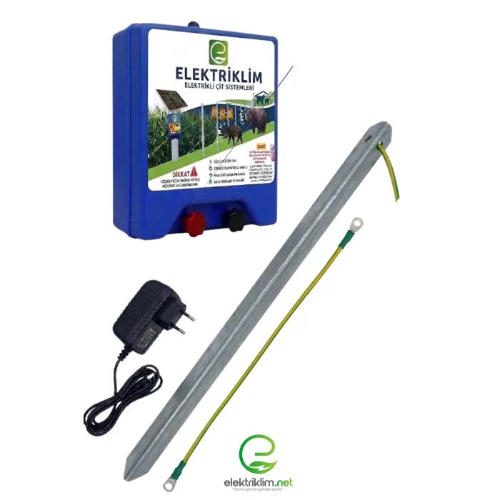 Elektriklim Elektrikli Çit Sistemi (Adaptör -Topraklama Çubuğu Dahil)