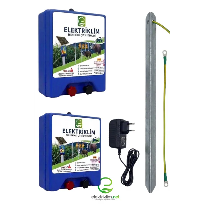 Elektriklim Elektrikli Çit Sistemi (Adaptör -Topraklama Çubuğu Dahil)