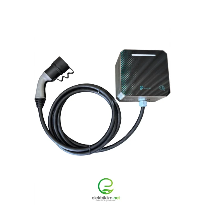 İnoşarj Togg Tesla Uyumlu Taşınabilir Elektrikli Araç Şarj İstasyonu 22kW Hızlı Şarj Gücü