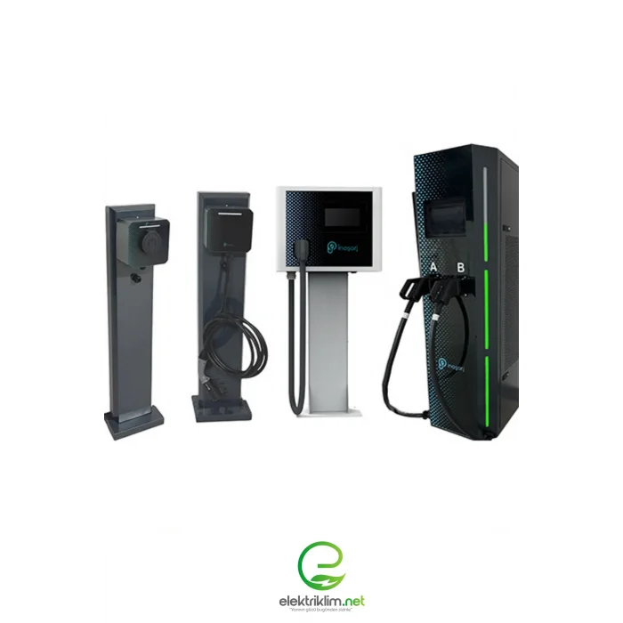 İnoşarj Togg Tesla Uyumlu Taşınabilir Elektrikli Araç Şarj İstasyonu 22kW Hızlı Şarj Gücü