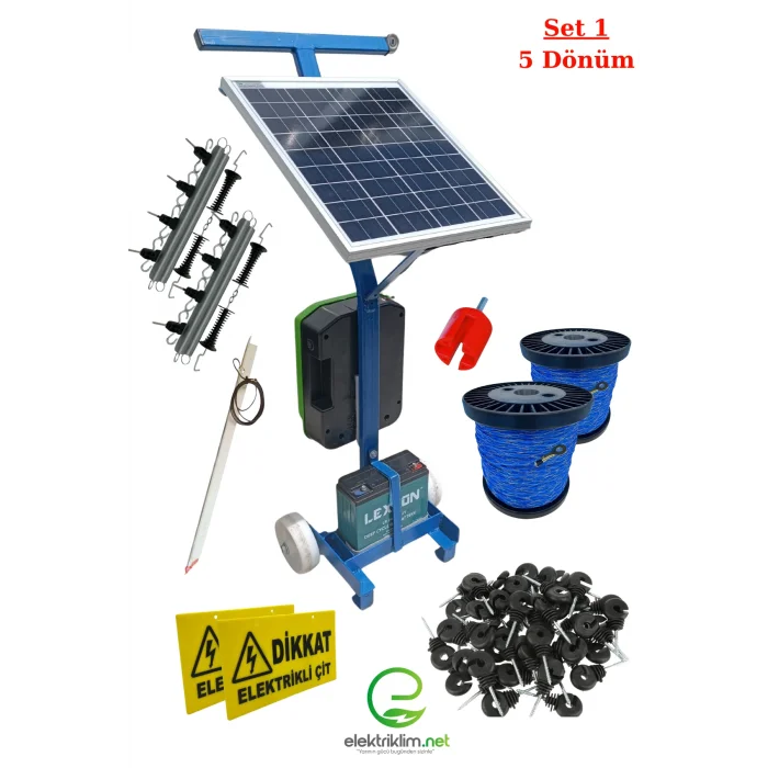 Electrig Arabalı Elektrikli Çit Sistemi Set-1 (5 Dönüm)