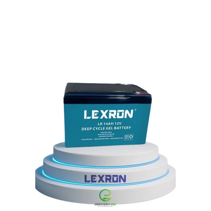 LEXRON 14AH-12V NANO-KARBON ELEKTRİKLİ MOTOSİKLET-ENGELLİ ARABA JEL AKÜSÜ