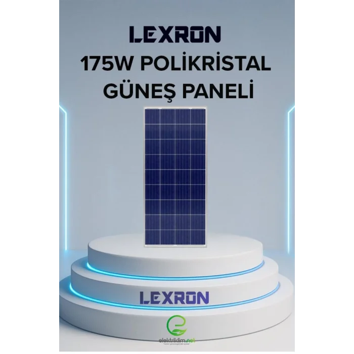LEXRON 175W POLİKRİSTAL GÜNEŞ PANELİ