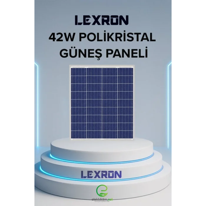 LEXRON 42W POLİKRİSTAL GÜNEŞ PANELİ