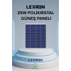 LEXRON 25W POLİKRİSTAL GÜNEŞ PANELİ