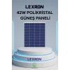 LEXRON 42W POLİKRİSTAL GÜNEŞ PANELİ