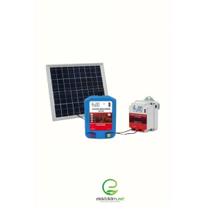 Puhu Ecos Güneş Enerjili Elektrikli Çit Cihazı (2 Joule) (20W Panel + 12V/14Ah Jel Akü)