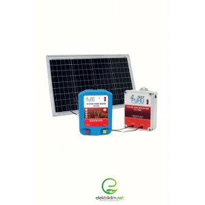 Puhu Ecos Güneş Enerjili Elektrikli Çit Cihazı (8 Joule) (85W Panel + 12V/42Ah Jel Akü)