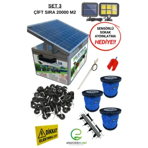 Elektriklim Set-3 Compact Box Elektrikli Çit Sistemi (20000 M)