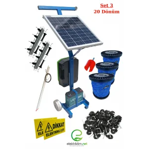 Electrig Arabalı Elektrikli Çit Sistemi Set-3 (20 Dönüme Kadar)