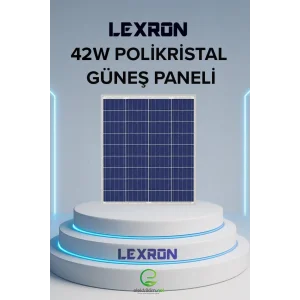 LEXRON 42W POLİKRİSTAL GÜNEŞ PANELİ