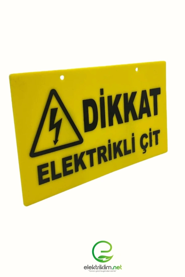 Elektriklim Çit Uyarı Levhası