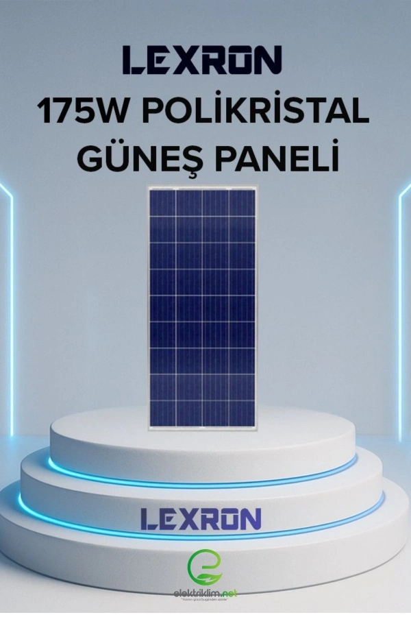 LEXRON 175W POLİKRİSTAL GÜNEŞ PANELİ