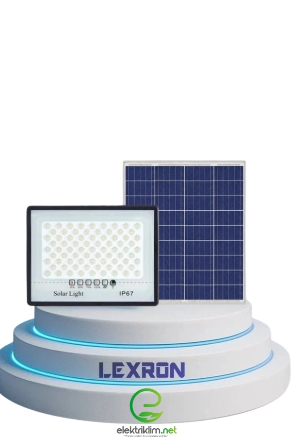 LEXRON 400W SOLAR PANELLİ PROJEKTÖR