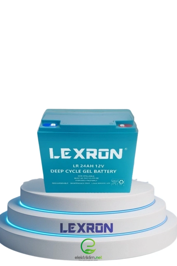 LEXRON 24AH-12V NANO-KARBON ELEKTRİKLİ MOTOSİKLET-ENGELLİ ARABA JEL AKÜSÜ