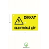 Elektriklim Çit Uyarı Levhası