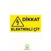 Elektriklim Çit Uyarı Levhası