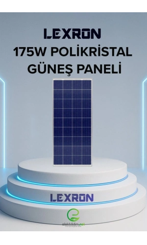 LEXRON 175W POLİKRİSTAL GÜNEŞ PANELİ