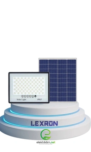 LEXRON 400W SOLAR PANELLİ PROJEKTÖR