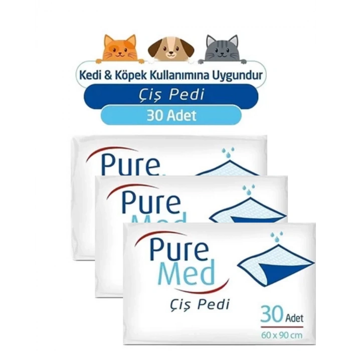 60x90cm Hasta Altı Bezi Serme Yatak Koruyucu 30 Adet X 3 Paket