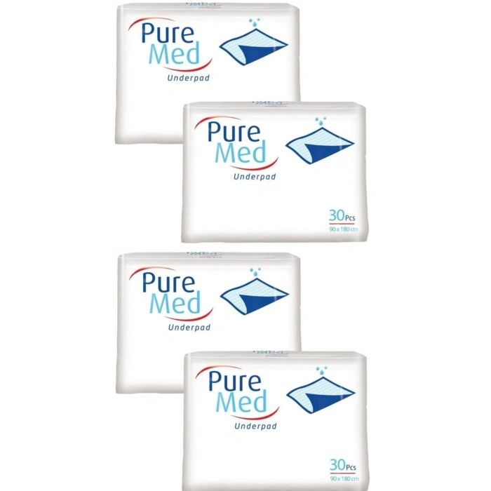 PUREMED Hasta Yatak Koruyucu 90x180 4 Paket 120 Adet- Sişaum