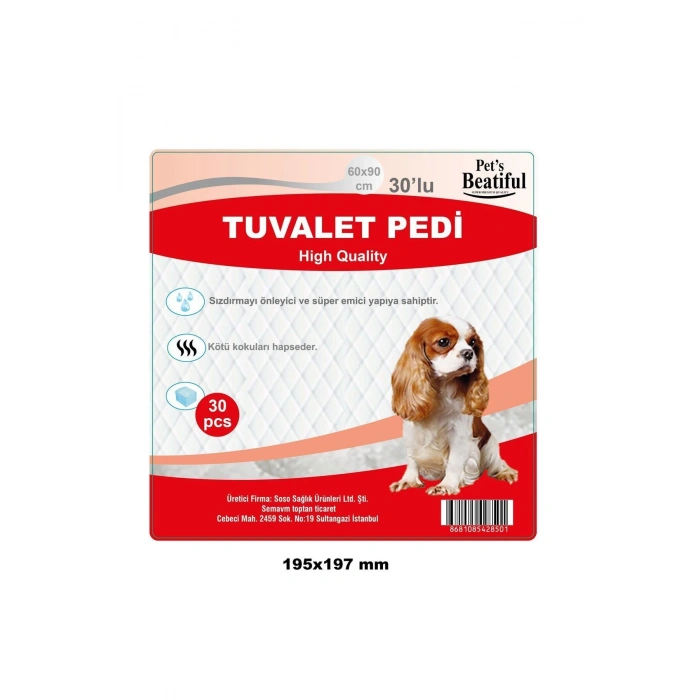Köpek Çiş Pedi-Hasta Altı Koruyucu Bez 60x90 30lu (120 Adet)