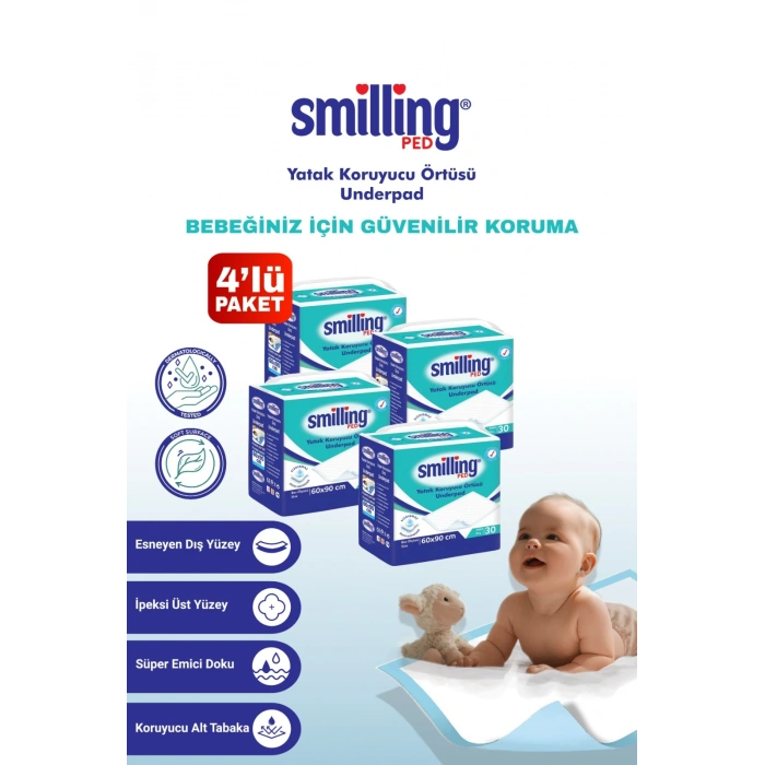 Bebek Altı Koruyucu Bez 60x90 30lu(120 Adet)