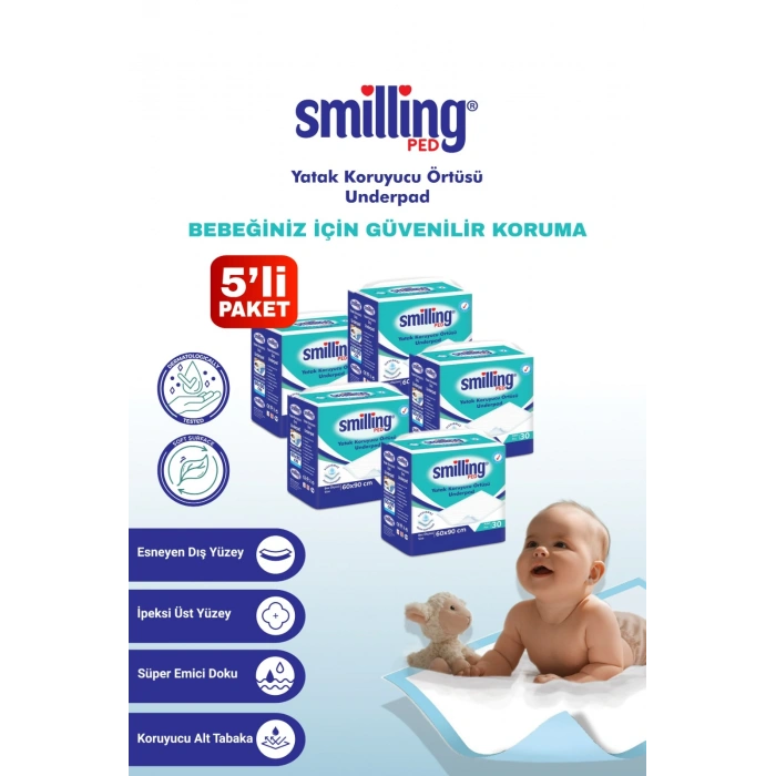 Bebek Altı Koruyucu Bez 60x90 30lu( 150 ADET )