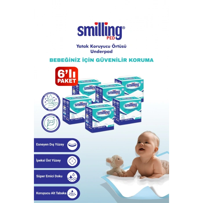 Bebek Altı Koruyucu Bez 60x90 30lu( 180 ADET )