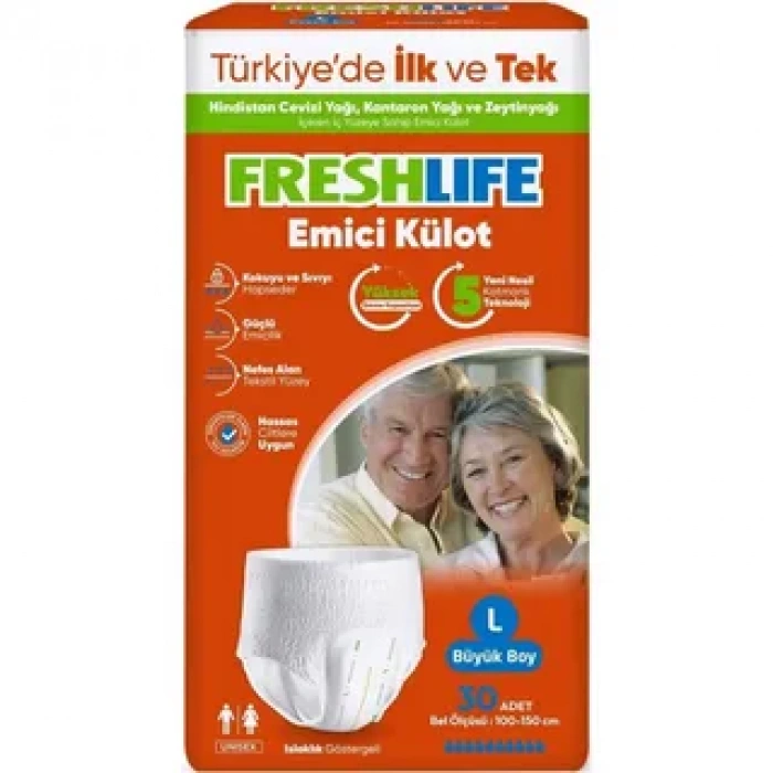 Freshlife Hasta bezi Emici külot 30 adet L