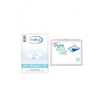 60x90 Cm Kedi Köpek Çiş Pedi 30 Adet + Smillig Pet Köpek Çiş Pedi Koruyucu Bez 60x90 30lu