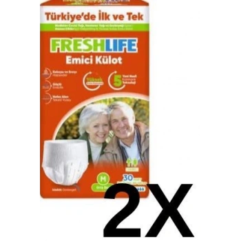 Freshlife Hasta bezi Emici külot 30x2 adet M