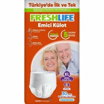 Freshlife Hasta bezi Emici külot 30 adet XL