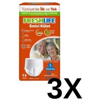 Freshlife Hasta bezi Emici külot 30x3 adet L