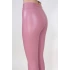 Kadın Içi Polarlı Deri Tayt Pembe
