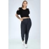 Kadın Büyük Beden Skinny Jeans Koyu Gri