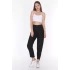 Kadın Siyah Paça Püskül Detay Slim Fit Mom Jean