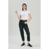 Kadın Siyah Yüksek Bel Mom Jeans