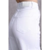 Kadın Beyaz Kargo Cepli Yüksek Bel Palazzo Jean