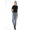 Kadın Büyük Beden Skinny Jean Gri
