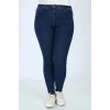 Kadın Büyük Beden Skinny Jeans Lacivert