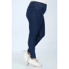Kadın Büyük Beden Skinny Jeans Lacivert
