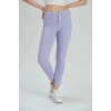 Kadın Lila Skinny Fit Esnek Yüksek Bel Jean