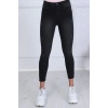 Kadın Skinny Fit Yüksek Bel Jeans Füme Eskitme Detay