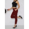 Kadın Kumaş Pantolon Bordo
