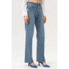 Kadın Palazzo Taşlanmış Jean