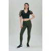 Kadın Skinny Fit Yüksek Bel Jeans Haki Likralı