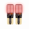 24 Ledli Dipsiz T10 Park Ampulü Kırmızı Işık (2 Adet) 24 Volt